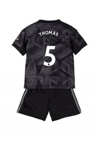 Fotbalové Dres Arsenal Thomas Partey #5 Dětské Venkovní Oblečení 2022-23 Krátký Rukáv (+ trenýrky)